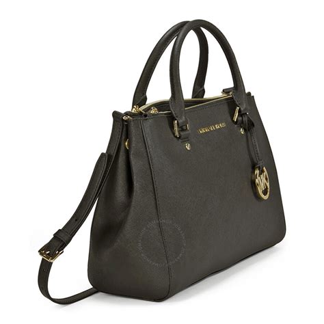 michael michael kors sutton medium leather satchel bag black|michael michael kors sutton medium satchel .